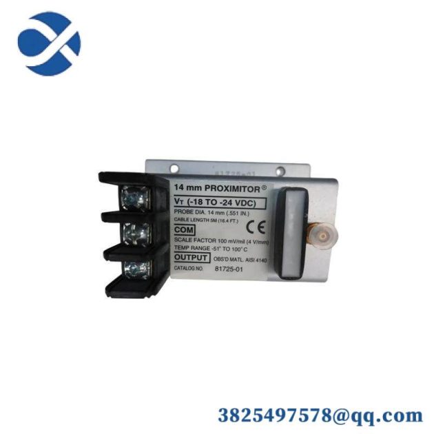 Bently Nevada 81725-02 PROXIMITOR SENSOR, High-precision industrial monitoring solution