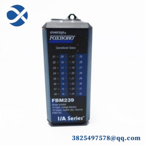 Foxboro FBM239 P0927AG: Advanced Process Control Voltage Monitor, 16 Input/Output Modules