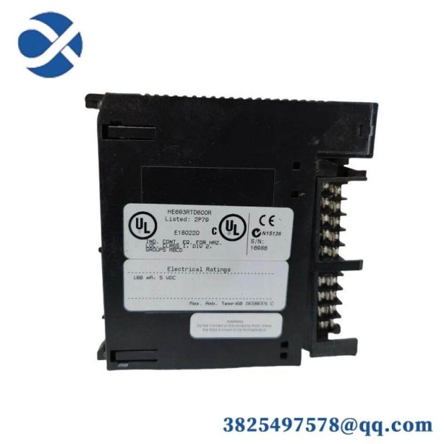 GE HE693RTD600R - High Precision RTD Input Module, Designed for Industrial Automation