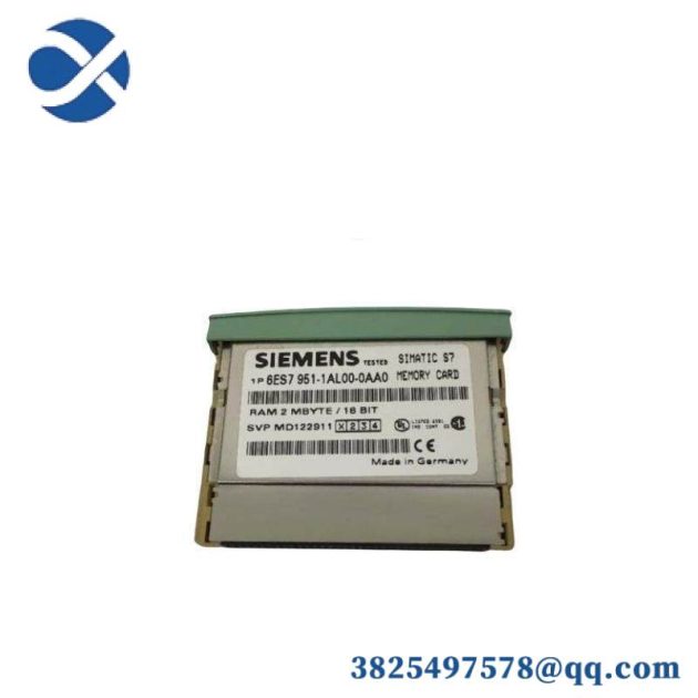 Siemens 6ES7951-1AL00-0AA0: S7 Ram Memory Card for Advanced Automation Solutions