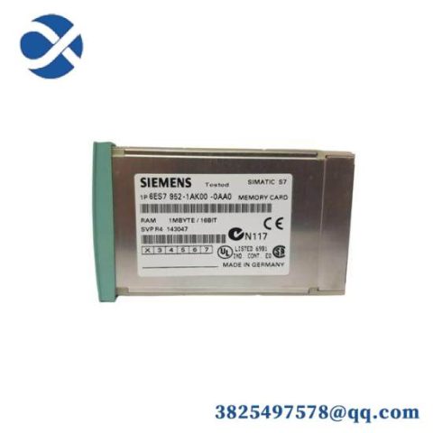 SIEMENS RAM Memory Card 6ES7952-1AK00-0AA0, Industrial Control Module