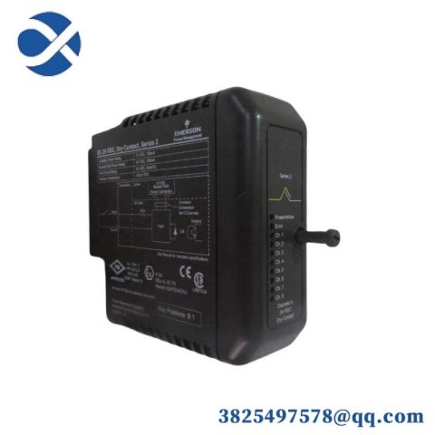 Emerson KJ3201X1-BA1 12P2535X042 - 8-Channel 24 VDC Dry Contact Discrete Input Module