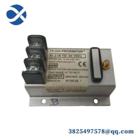 Bently Nevada 81725-02 Proximity Transducer - Precision Monitoring for Industrial Automation